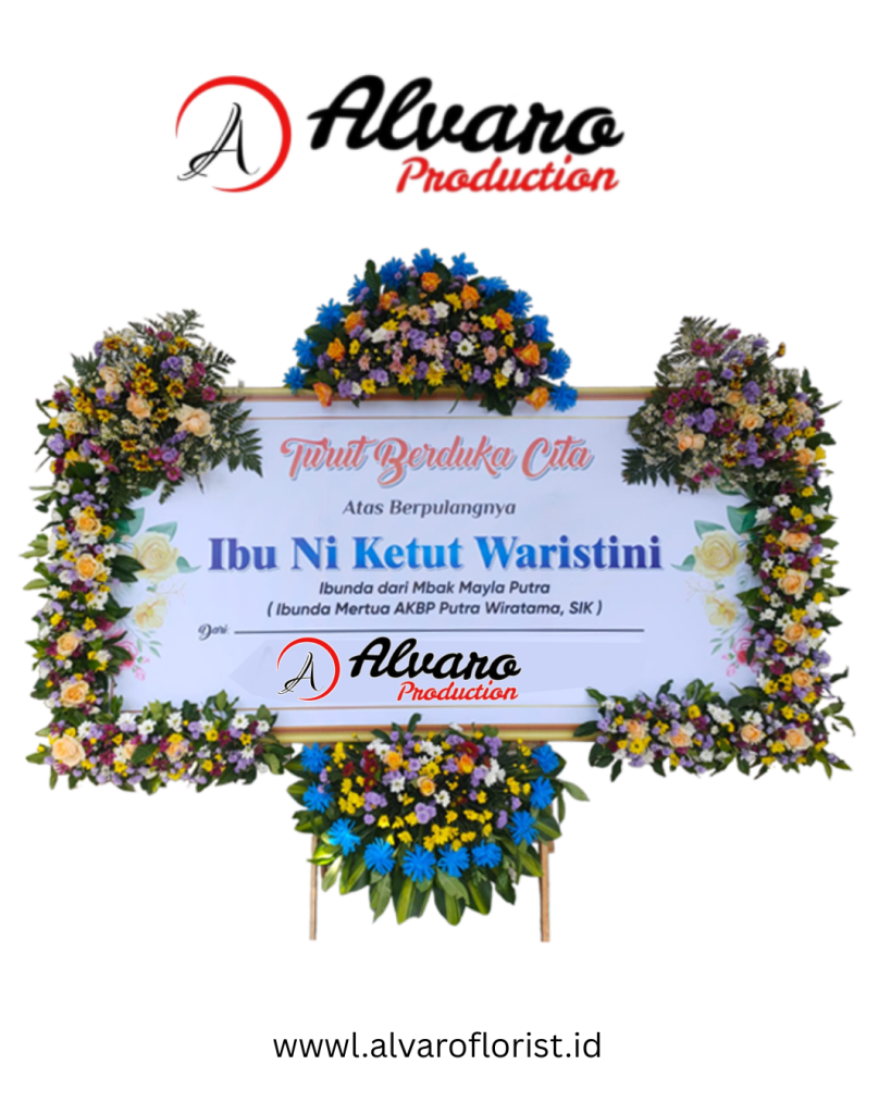 Bunga Papan Duka Cita Arsyana (Printing) Modern & Elegan di Jakarta - Alvaro Florist Id