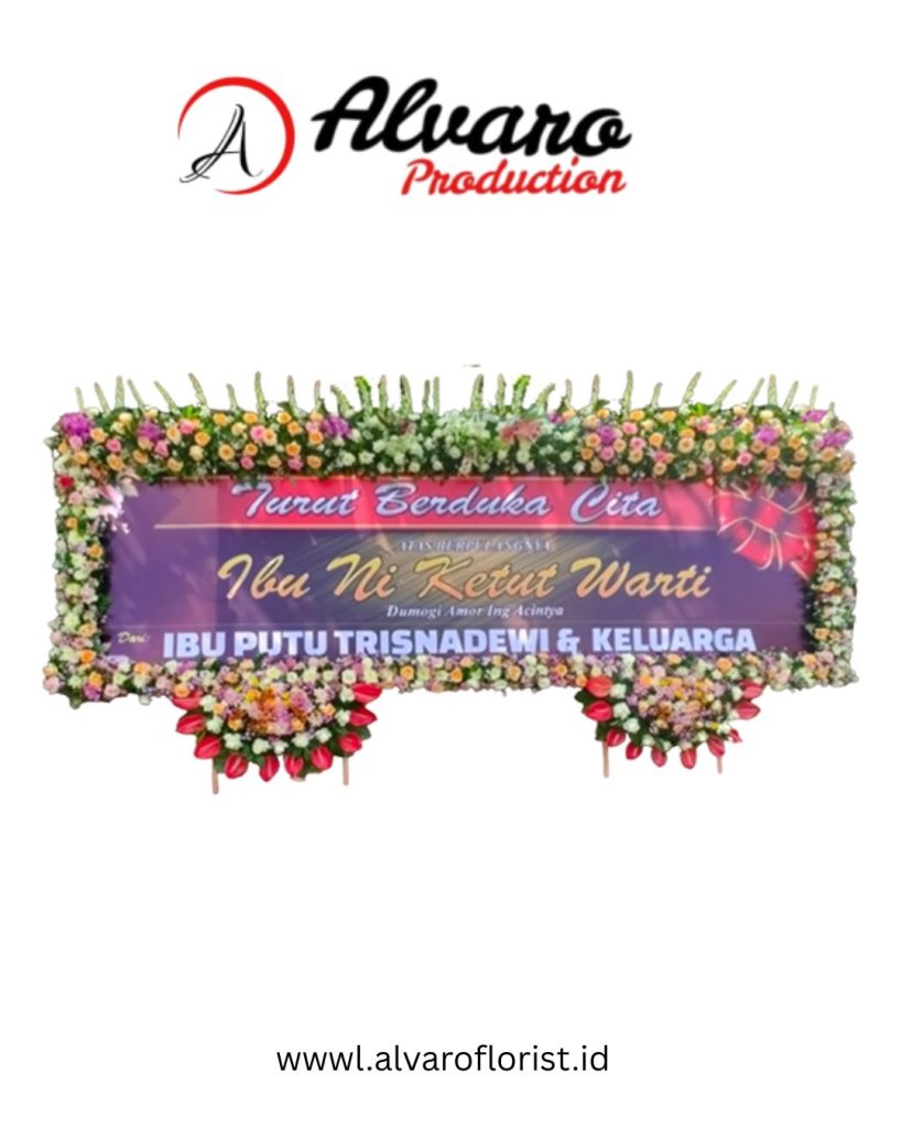 Bunga Papan Duka Cita VIP Bestari (4 Meter) Termegah di Jakarta - Alvaro Florist Id