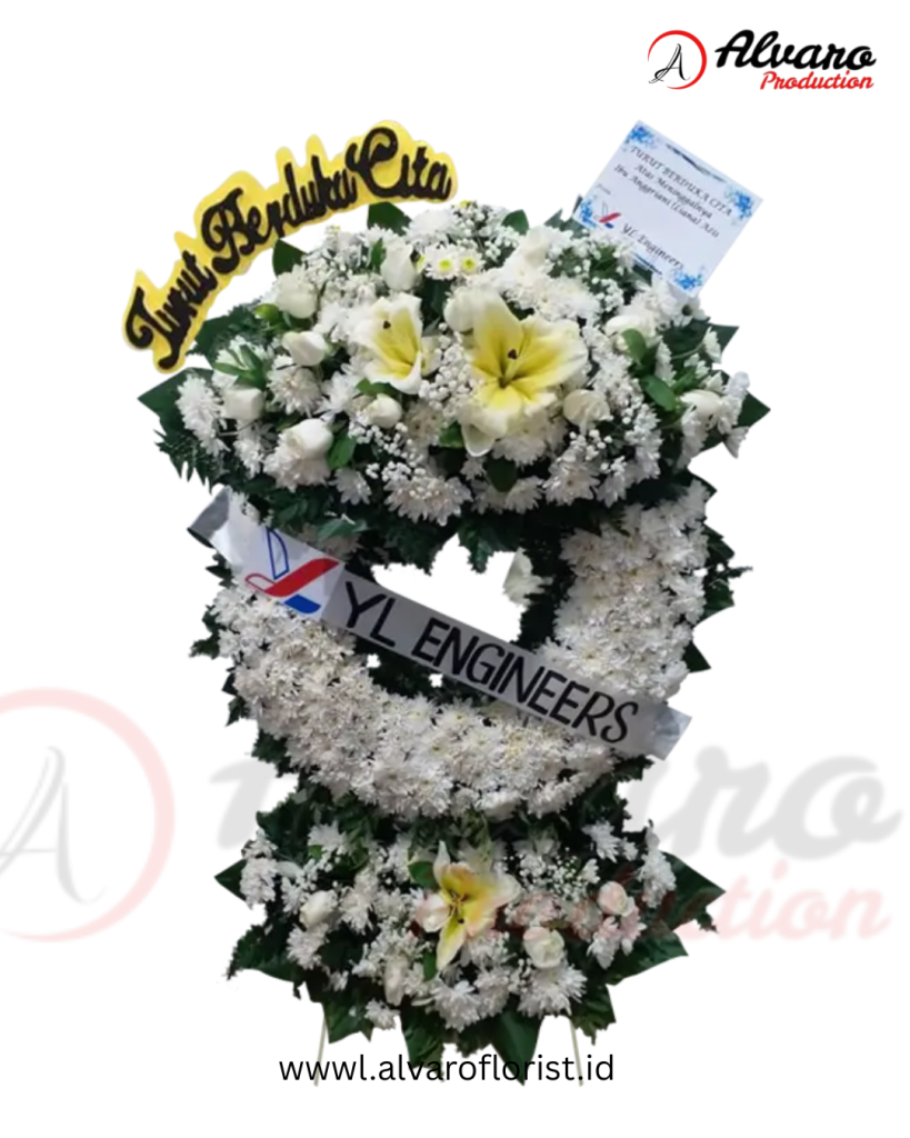Krans Duka Cita Katrina Rangkaian Premium Pilihan Florist di Jakarta - Alvaro Florist Id