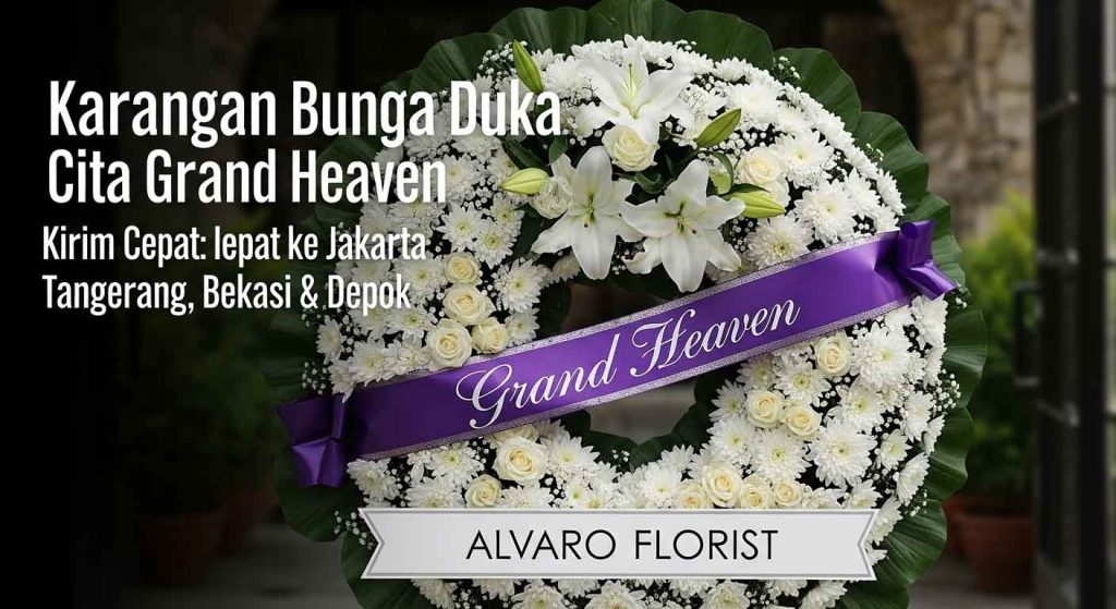 Karangan Bunga Duka Cita Grand Heaven Alvaro Florist Kirim Cepat ke Jakarta, Tangerang, Bekasi & Depok